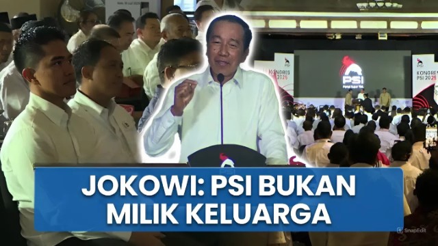 Jokowi Prediksi PSI Akan Jadi Partai Kuat dan Besar: Tidak Ada Kepemilikan Elite dan Keluarga!