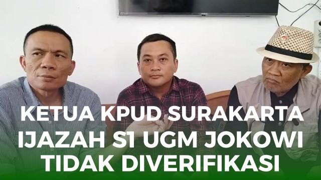 Alamak! Ketua KPUD Surakarta Ungkap Tak Ada Verifikasi Ijazah Jokowi Saat Pendaftaran Pilkada