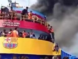 Kronologi KM Barcelona Terbakar di Laut Talise: Jeritan Penumpang dan Aksi Heroik Nelayan