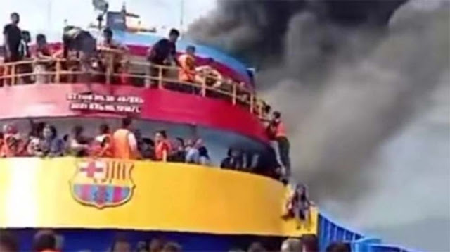Kronologi KM Barcelona Terbakar di Laut Talise: Jeritan Penumpang dan Aksi Heroik Nelayan