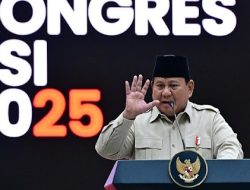 Prabowo Pakai Istilah Serakahnomics, Sindir Elite Rakus di Kongres PSI