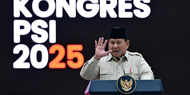 Prabowo Pakai Istilah Serakahnomics, Sindir Elite Rakus di Kongres PSI