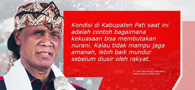 Ngeri! Hercules Ultimatum Bupati Pati Sudewo: Lebih Baik Mundur Sebelum Diusir Rakyat!