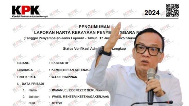 Fantastis! Harta Kekayaan Wamenaker Noel Yang Ditangkap KPK Dugaan Pemerasaan, Capai Rp 17 Miliar