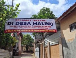 VIRAL Aksi Warga Pamekasan Pasang Spanduk “Selamat Datang di Desa Maling”