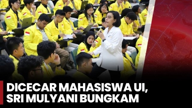 Sri Mulyani Tak Berkutik Dicecar Mahasiswa UI Soal Pajak: Ini Titipan Ayah Ibu Kami!