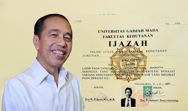 Ijazah Dari UGM, Tapi Fotonya Bukan Wajah Jokowi