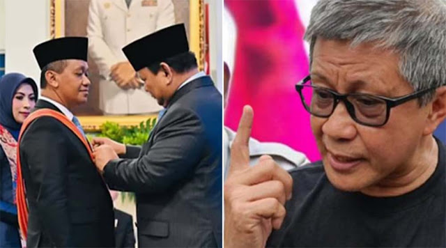 Makin Kontroversi Momen Kontras Disentil Rocky Gerung,Lagi Demo Tapi Prabowo Bikin Acara di Istana
