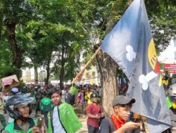 Bendera One Piece Berkibar di Depan Markas Brimob
