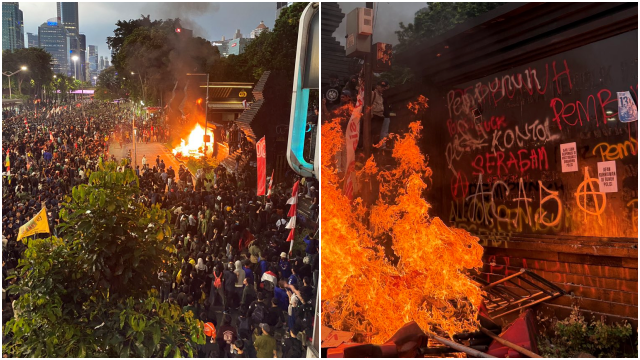 Demonstran Jebol Gerbang Depan Polda Metro Jaya, Mahasiswa: Polisi Pembunuh!