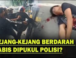 BRUTAL! Mahasiswa Dianiaya Polisi Saat Demo di Medan, Terkapar Berdarah dan Kejang di Jalanan
