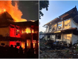 Gedung DPRD Kota Solo Dibakar Massa, Bangunan Porak Poranda