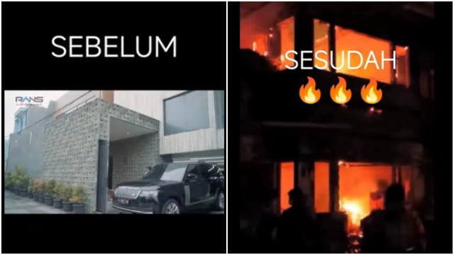 Viral Video Rumah Disebut Milik Ahmad Sahroni Dibakar Massa, Benarkah?