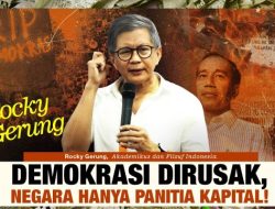 Rocky Gerung: Demo Besar di Sejumlah Daerah Akumulasi 10 Tahun Represi Jokowi!