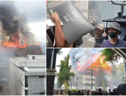 Gedung DPRD NTB Dibakar Massa, Barang-barang juga Dijarah