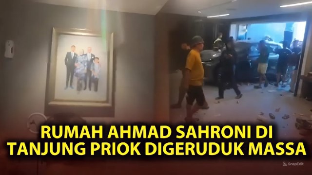 BREAKING NEWS! Rumah Ahmad Sahroni Hancur Lebur Dirusak Massa, Barang-Barang Dijarah