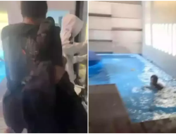 Ratusan Warga Jarah Rumah Sahroni, Orang Ini Malah Numpang Berenang