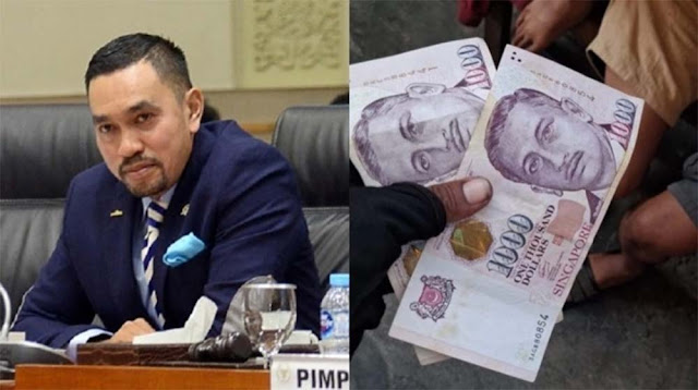 Brankas Ahmad Sahroni Dijarah, Warga Berebut Pecahan Dolar Singapura