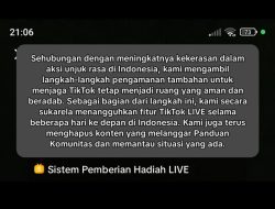 TikTok Tangguhkan Fitur Live di Indonesia Buntut Ricuh di Sejumlah Daerah