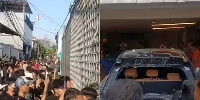 Warga Ketakutan Mobil Mewah Sahroni Dibakar Massa