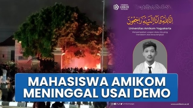 BRUTAL! Rheza Sendy Pratama Mahasiswa AMIKOM Jogja Meninggal Saat Demo: Ditembak Gas Air Mata Lalu Dipukuli Hingga Koma