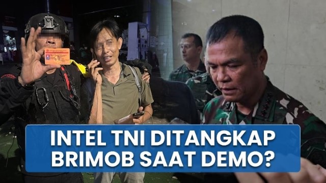 HEBOH Intel Nyamar Malah Diciduk Brimob, Ini Kronologi Anggota BAIS Dituduh Provokator Demo Ricuh
