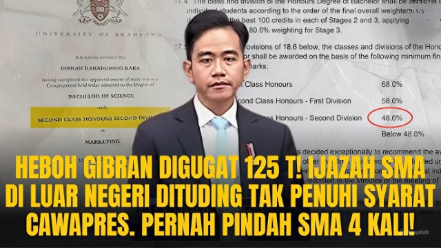 Berikut Ini Jadwal Sidang Gugatan Terhadap Gibran di PN Jakpus, Akankah Jabatan Wapresnya Gugur?