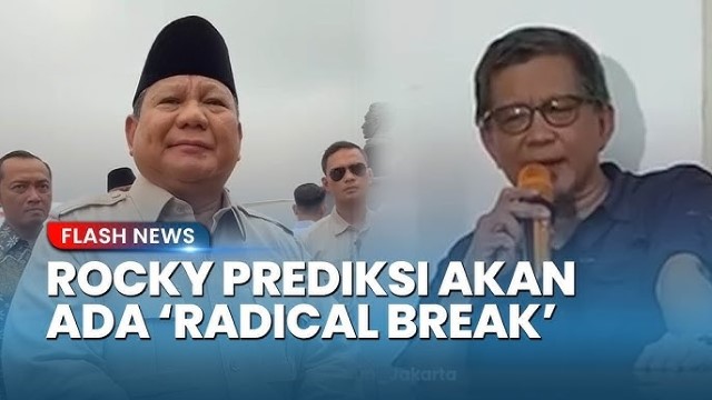 Prabowo Rombak Kabinet, Inikah Radical Break Yang Diramal Rocky Gerung?