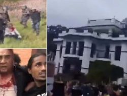 Viral Video Eks PM Nepal Babak Belur saat Rumah Diserbu Massa