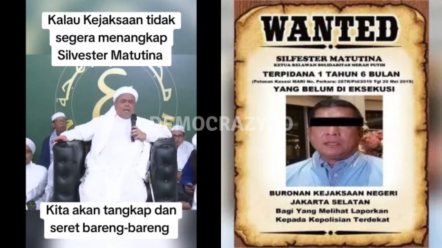 HRS Murka: Kalau Kejaksaan Tidak Segera Menangkap Silfester, Besok Kita Cari, Kita Tangkap Rame-Rame, Seret ke Jalan!