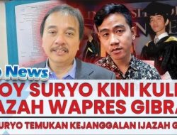 Roy Suryo Bongkar 4 Kejanggalan Fatal Ijazah Gibran!
