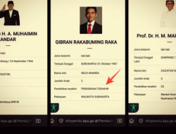 Janggal, Kenapa KPU Tak Cantumkan Pendidikan Terakhir Gibran di Laman Info Pemilu?