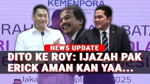Bikin Riuh! Dito Ariotedjo Tiba-Tiba Tanya Ijazah Erick Thohir ke Roy Suryo
