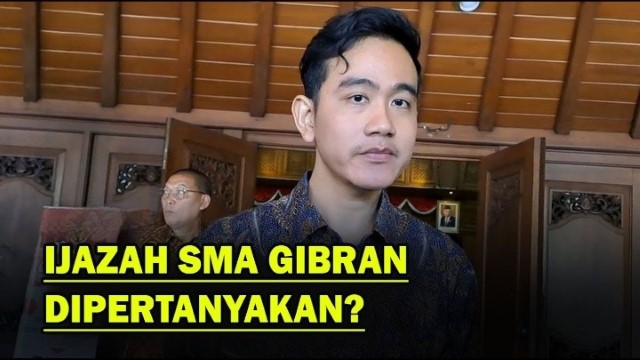 Riwayat Pendidikan Gibran di KPU Jadi Sorotan, Masa SMA Ditempuh 5 Tahun, Kok Bisa?