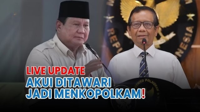 Blak-Blakan! Mahfud MD Ungkap Ditawari Kursi Menko Polkam Oleh Jenderal Senior, Tapi Akhirnya...