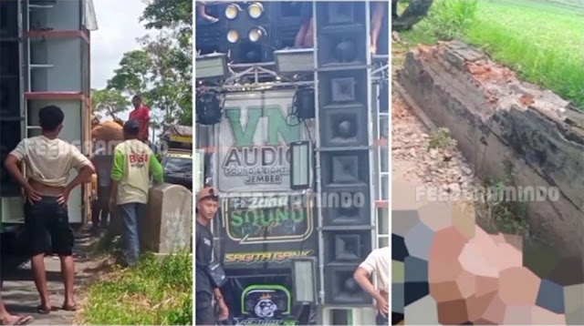 Warga Jember Geram, Jembatan Dirusak Paksa Demi Truk Sound Horeg Bisa Melintas
