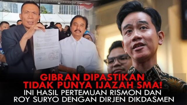 Gibran, Mundur Sajalah: Rismon Minta Mendikdasmen Cabut Surat Ijazah Wapres!