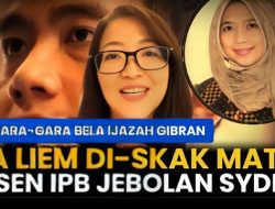 MOMEN Pembela Ijazah Gibran Kena Skakmat Dosen IPB Lulusan Sidney