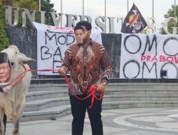 Sapi Berkepala Prabowo Diarak di Bundaran UGM, BEM KM Kritik Program MBG hingga Pidato PBB