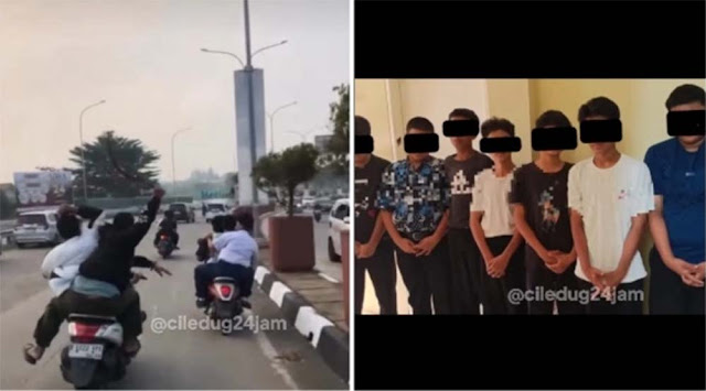 Aksi Koboi di Siang Bolong, 7 Pelajar SMP Pamer Celurit di Jalanan Berakhir di Kantor Polisi