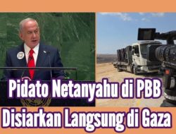 ANEH! Pidato Benjamin Netanyahu di PBB Disiarkan Pakai Toa di Gaza, Warga Malah Tak Dengar Apa-Apa