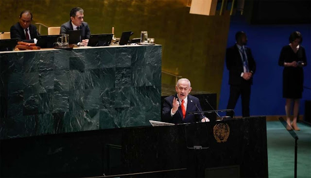 Israel Retas Ponsel Warga Gaza Tampilkan Netanyahu Pidato di Sidang Umum PBB