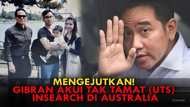 VALID! Gibran Tak Punya Ijazah UTS Insearch Sidney: Akui Cuma Sekolah 6 Bulan, Tidak Sampai Selesai