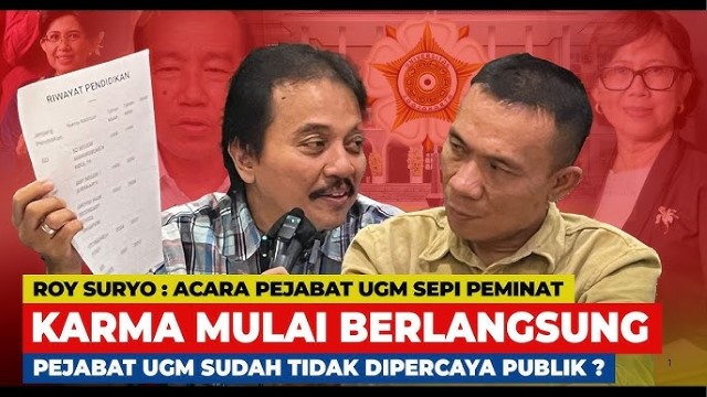 Roy Suryo Sindir Keras Acara UGM Yang Dihadiri Menteri Sepi Peminat: Ini Karma Bela Ijazah Jokowi!