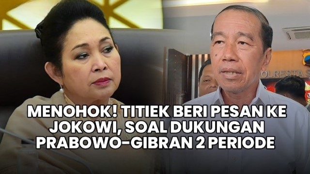 Titiek Soeharto Ingatkan Jokowi Tak Halu Soal Gibran Dampingi Prabowo di 2029