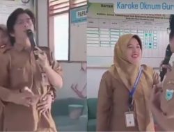 Viral Sepasang Guru SD Bukan Suami Istri Pelukan, Karaoke Pakai Smart TV Pemberian Presiden Prabowo