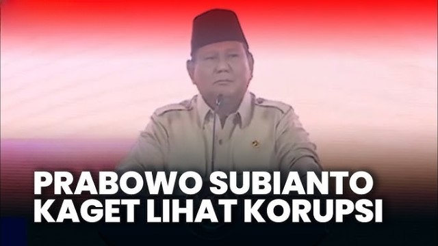 Presiden Prabowo Ngaku Kaget Lihat Korupsi Saat Ambil Alih Kekuasaan dari Jokowi