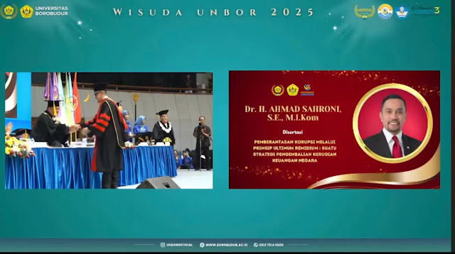 Doktor! Ahmad Sahroni Kembali Usai Hilang 1 Bulan, Raih Gelar Doktor Ilmu Hukum