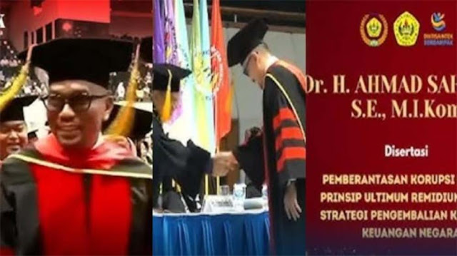 Ahmad Sahroni Wisuda S3, Disertasinya yang Kini Jadi Sorotan Publik Usai Dulu Viral Gara-gara Ijazah Nilai 6