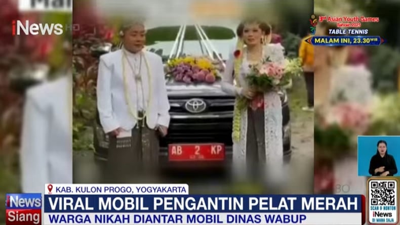 Mobil Dinas Wabup Kulonprogo Dipinjamkan untuk Pengantin, Begini Caranya!